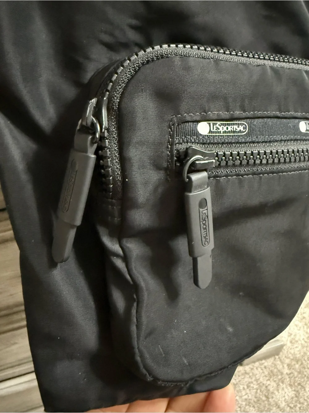 Lesportsac Black Nylon Mini Backpack